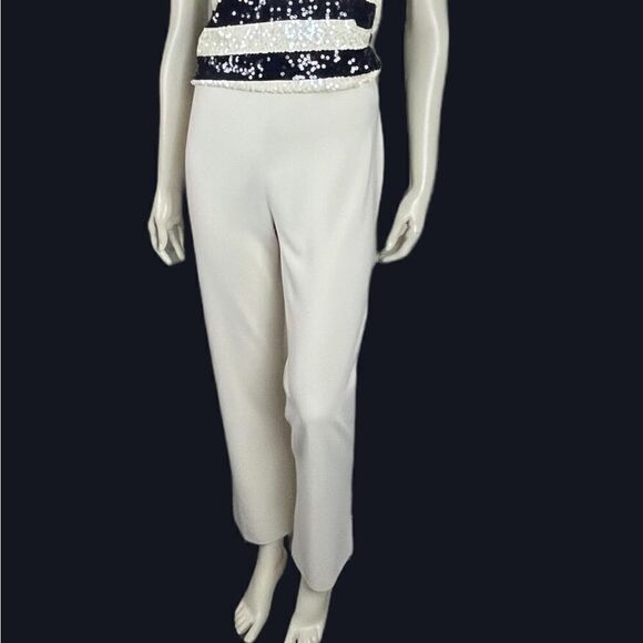 Ralph Lauren Purple Label F/F Winter White Wool Pants Size 12 - Picture 2 of 12